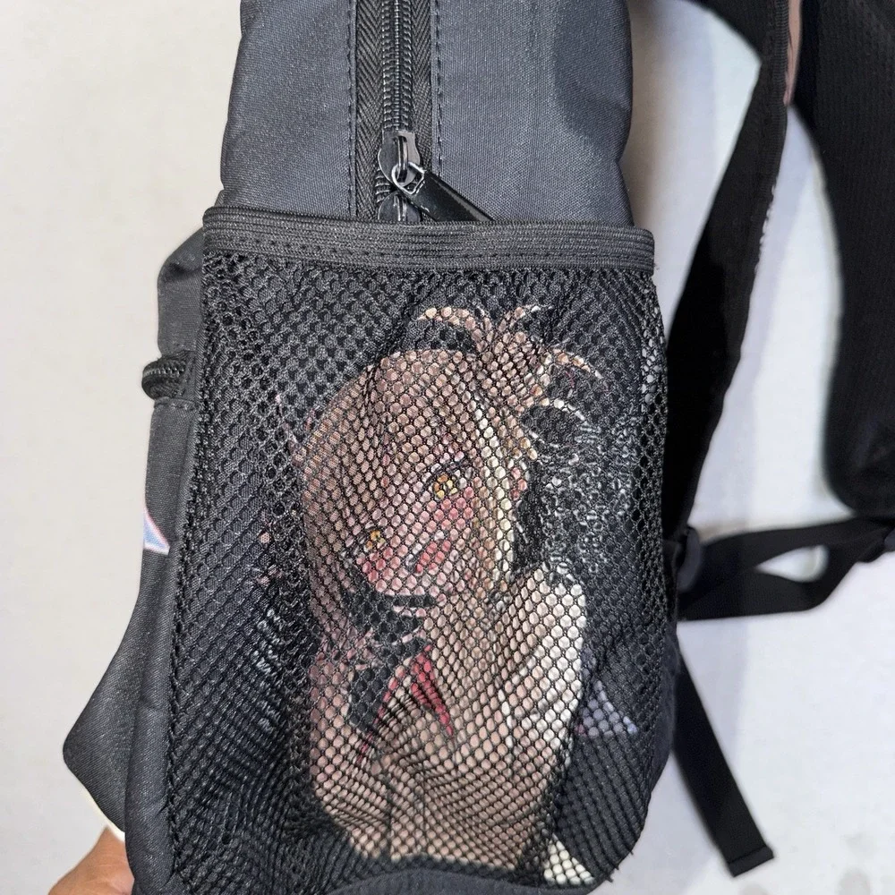 Anime Girl Backpack Black Mini School Bag Himiko Toga Style Japanese Manga Print